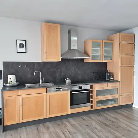 Appartement Gemuetliche Mit 1 Schlafzimmer, Wohnzimmer Mit Schlafcouch & Voll Ausgestattete Kueche Rauschenberg