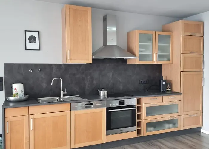 Apartamento Gemuetliche Mit 1 Schlafzimmer, Wohnzimmer Mit Schlafcouch & Voll Ausgestattete Kueche Rauschenberg